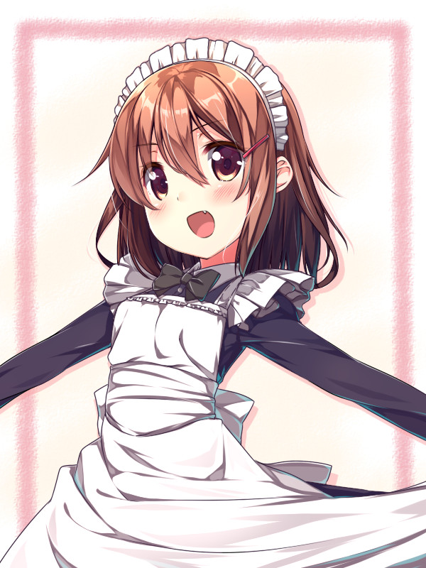 May 10 - Maid Day in Japan - Housemaid, Kantai collection, Anime, Anime art, Akebono, Sazanami, Kuma, Kamikaze, Longpost