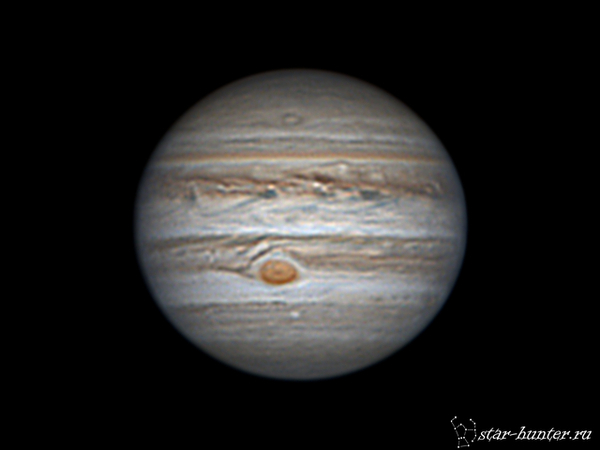 Jupiter, April 16, 2017, 10:14 pm. - My, Jupiter, Astrophoto, Astronomy, Space, Starhunter, , GIF, Anapadvor