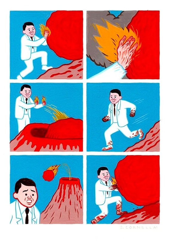 Joan Cornella вновь радует мазнёй - Джоан Корнелла, Веб-комикс, Комиксы, Абсурд