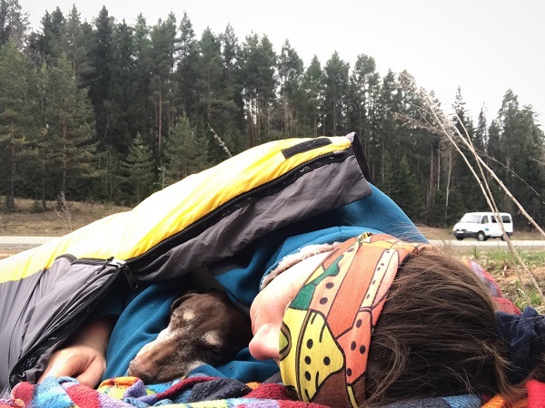 Anna Smolina has been cycling with a dying dachshund for 10 days - Animals, Dog, Pets, Travels, Dachshund, Dogs and people, Traveling, Pet, Longpost, Pet