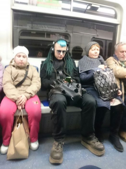 Strange passengers of the Russian metro - , Metro, Longpost