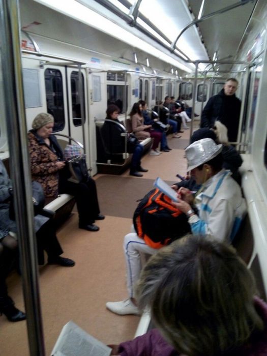 Strange passengers of the Russian metro - , Metro, Longpost