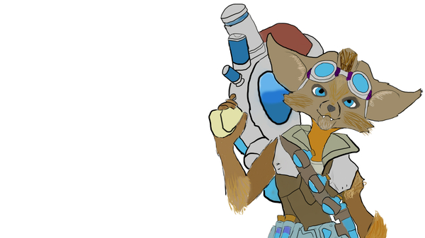 Pip from paladins - My, Pip, Paladins, Game art, Art