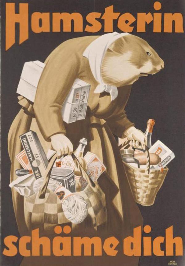 Poster It's a shame to be a buyer-alarmist (hamster)!, Germany, 1939. - Poster, Germany 1939
