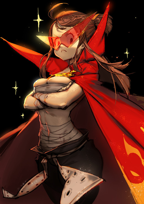 Little Witch Gurren Lagann - Anime art, Anime, Gurren lagann, Kamina, Little witch academia, Kagari atsuko