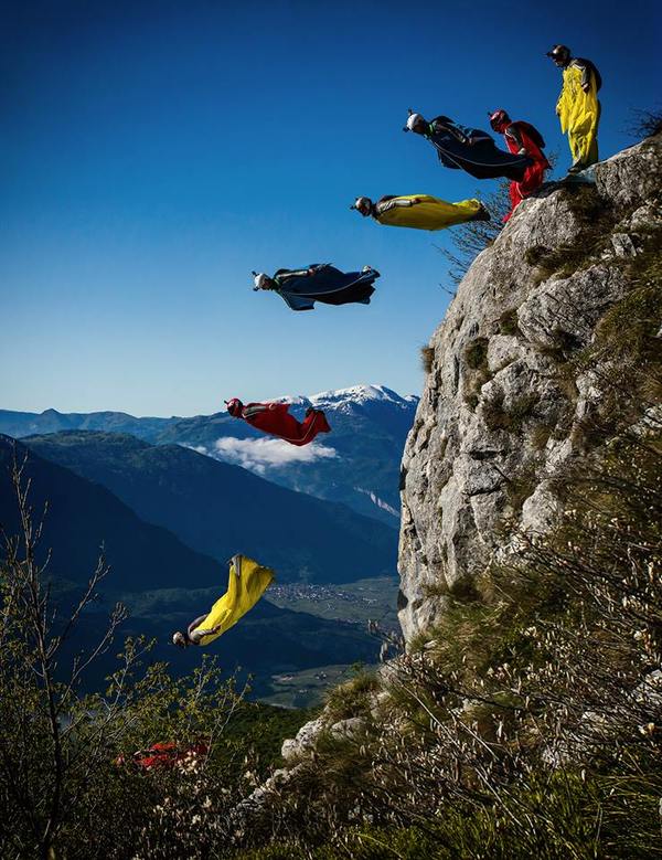 Lemmings - My, , Base jumping, The rocks, Italy, garda, The photo