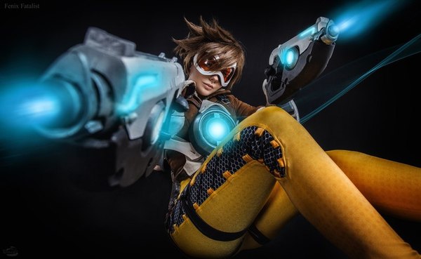 Cosplay on Tracer (OverWatch) - Overwatch, Cosplay, Tracer, Blizzard, , Longpost