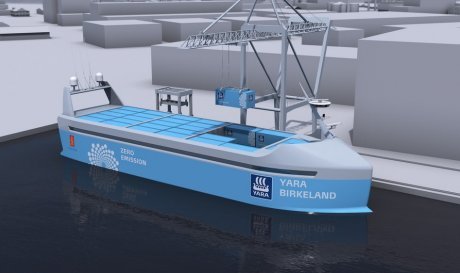 First unmanned electric container ship to sail in 2018 - Container, Sea freight, Drone