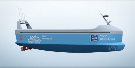 First unmanned electric container ship to sail in 2018 - Container, Sea freight, Drone