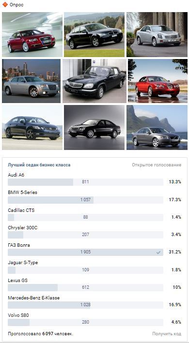 Лучший седан бизнес класса! - Картинки, Машина, Опрос, Газ, Волга, Юмор