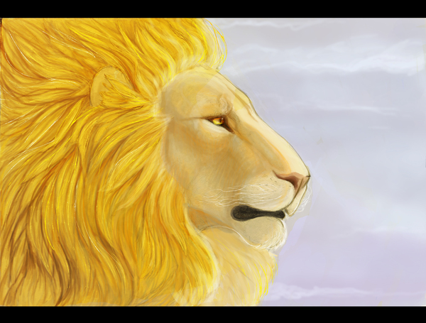 Aslan - My, The Chronicles of Narnia, a lion, Aslan, , Movies, Books, Fan art, Digital