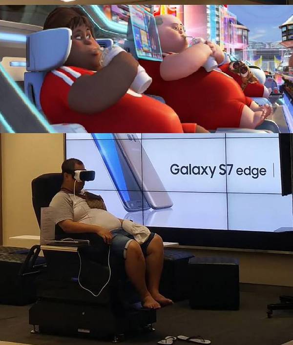 The future has arrived. - Images, Future, Galaxy, Presentation, Fatty, Wall-e, Excess weight