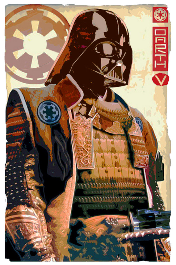 Extremely epic art - Darth vader, Star Wars, Samurai, Painting