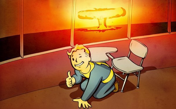 Прикольный стишок про постапокалипсис - Постапокалипсис, Ядерный взрыв, Vault Boy