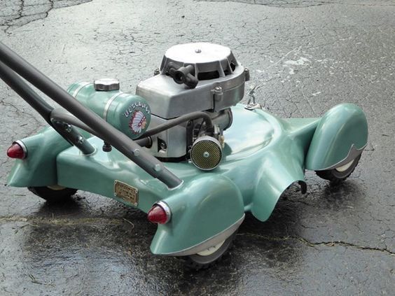 Lawn mower of the era of aerodesign. - Lawn mower, The photo, Interesting