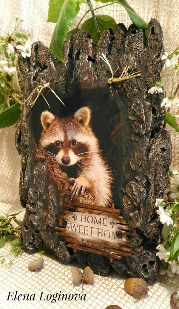 Expanded polystyrene panel Raccoon - Raccoon, Fake, From the network, In contact with, Elena