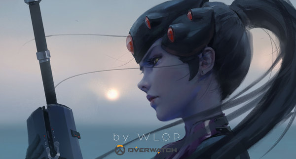 Widowmaker - Widowmaker, Art, Overwatch, Wlop