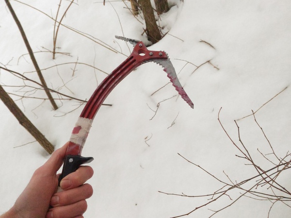 Making an ice ax Lara Croft from the game Tomb Raider - My, Craft, Cosplay, Lara Croft, My, Video