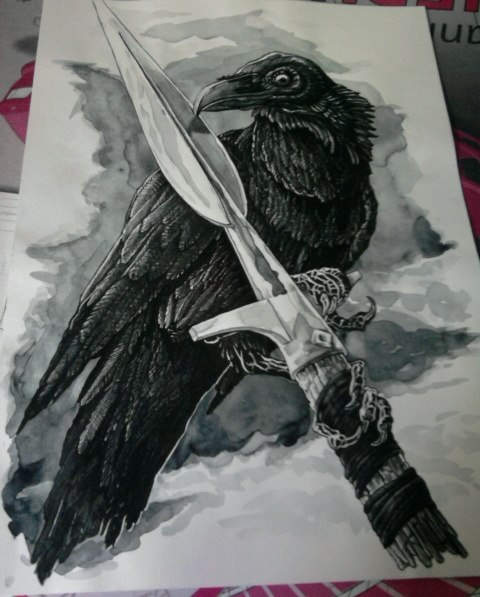 Odin - My, Викинги, Ancient Scandinavia, Crow, Wotan, God is one, Myths, Mythology, Graphics