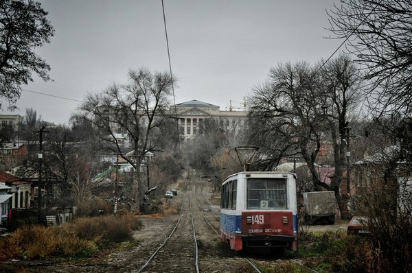 Street leading to the main building of the first university in the South of Russia. - The street, Russia, , Cui, Novocherkassk, Slum, My