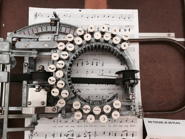 Note typewriter, 1936 - Music, Typewriter, Notes, Mechanism, Unusual, Story, Typewriter