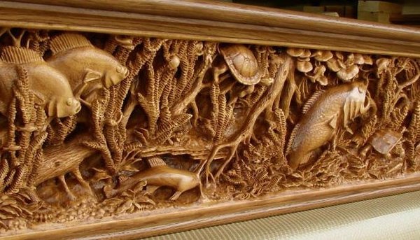 Carved shelves. - Wood carving, Art, Master, Interior, Zanamiclub, Longpost, Video