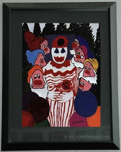 Pictures of serial killer John Gacy. - Serial killer, Artist, Longpost, Serial killings