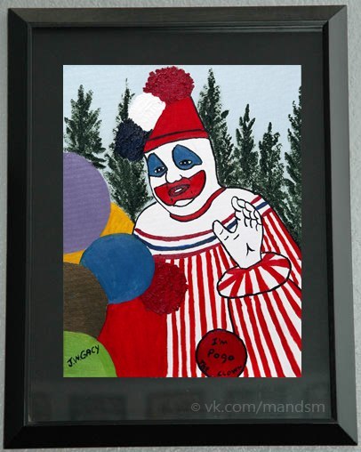 Pictures of serial killer John Gacy. - Serial killer, Artist, Longpost, Serial killings