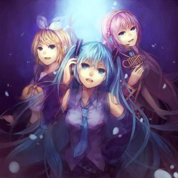 Vocaloids , Vocaloid, Hatsune Miku, Anime Art, Kagamine Rin, Megurine Luka, 