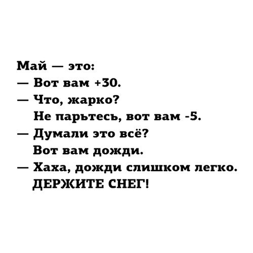 Коротко о погоде - ВКонтакте, Картинка с текстом, Погода, Май