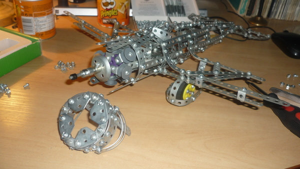 Plane from a metal constructor - My, Metal constructor, Hobby