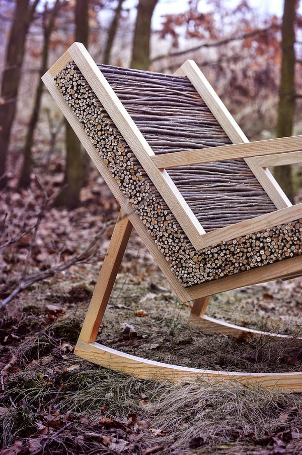 Wand armchair - Chair, , Forest, Branch