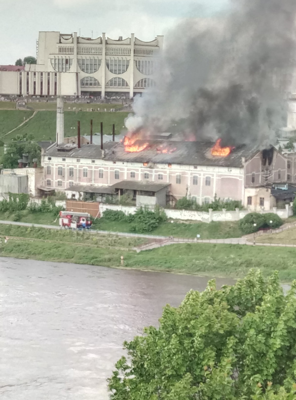 The brewery is on fire - My, , Grodno