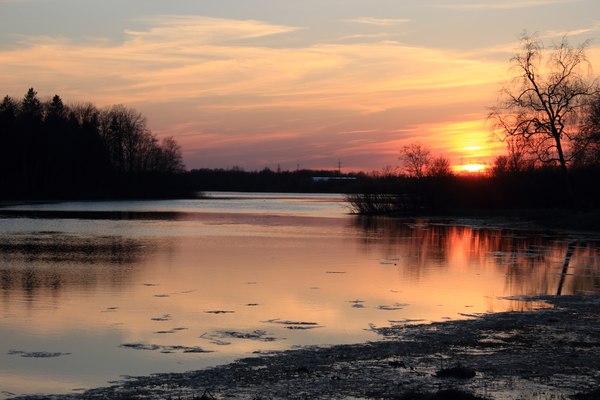 Sunset on the river Vruda - My, Sunset, The photo, River, Sunset, , Canon 600D, 