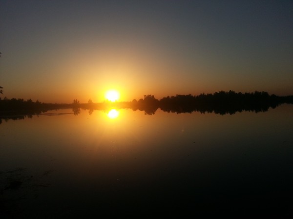 Sunset battle. - Battle of sunsets, Uralsk, Kazakhstan