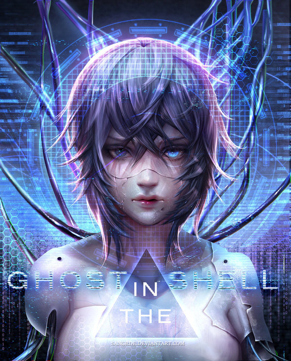 Kusanagi Motoko - Kusanagi Motoko, Призрак в доспехах, Anime Art, Аниме, Sangrde