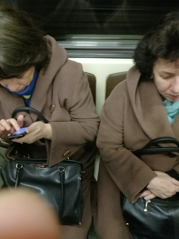 Have you met twins? - My, Doubles, Moscow, Moscow Metro