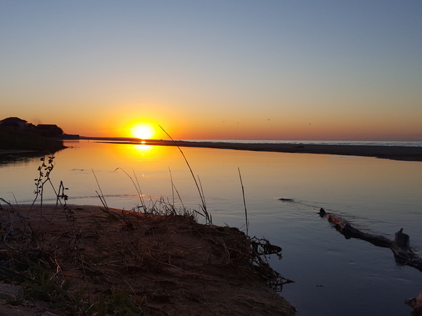 Sunset on the Sea of ??Azov - Sea, My, Battle of sunsets, River