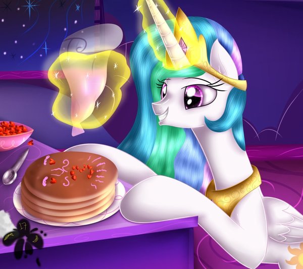Princess Pancakes My Little Pony, Ponyart, Princess Celestia, MLP Season 7, 