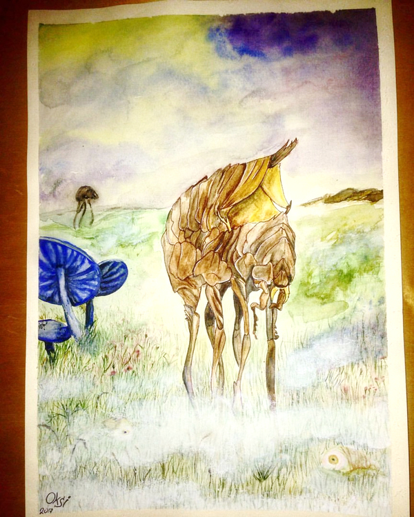 Walk - My, Drawing, Images, The Elder Scrolls III: Morrowind, , Watercolor, Art