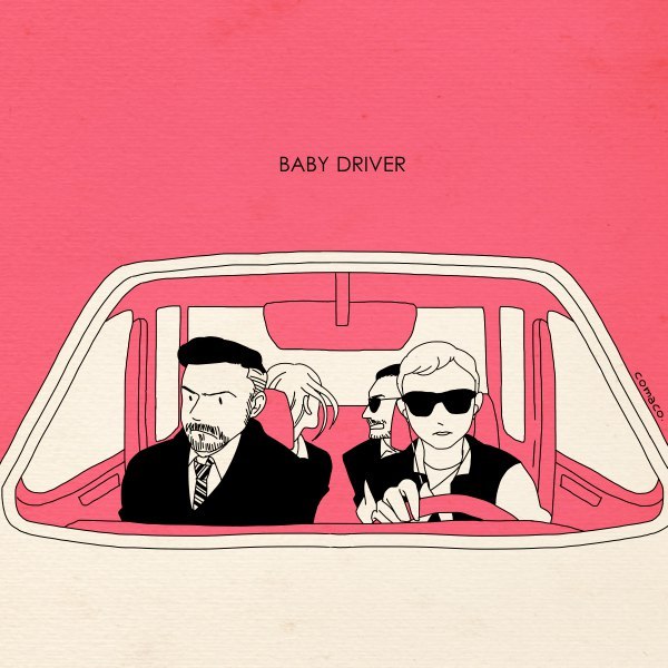 Cool fan art for the new film by Edgar Wright - Baby Driver - , , Edgar Wright, , Fan art, Movie Posters, Longpost, Baby Drive movie