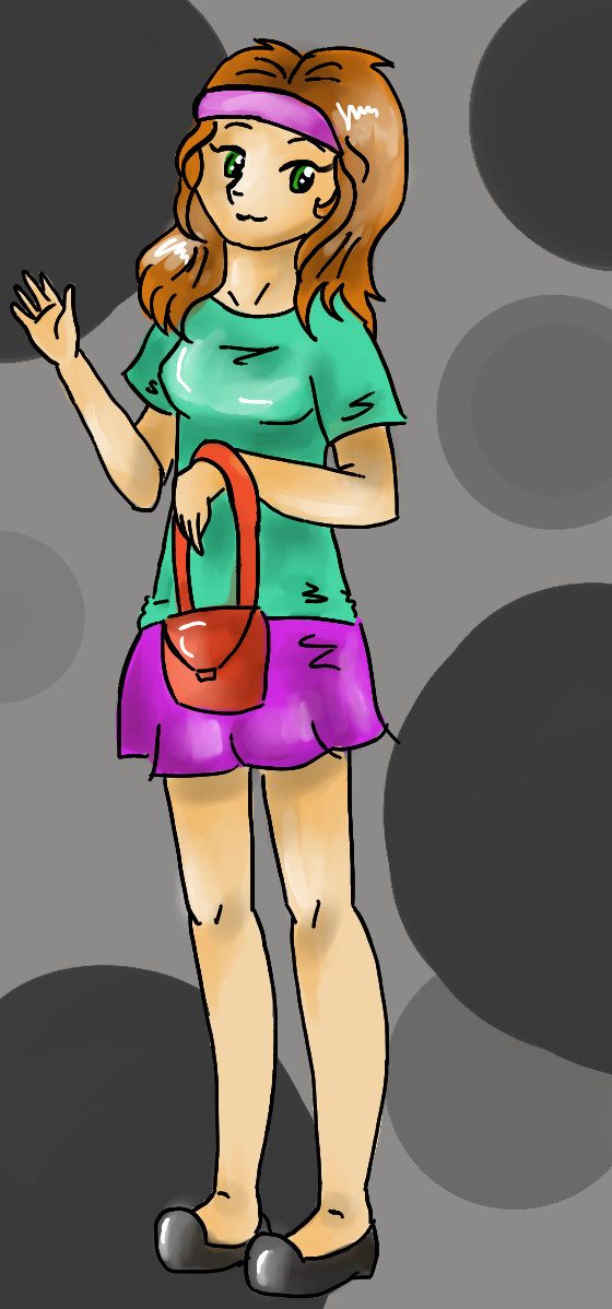 Drawing of a simple girl - My, Art, Bad artist, Drawing, Creation, Workout, Junior Academy of Artists