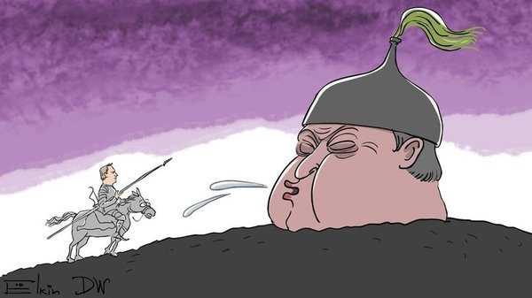 Fie on you!.. - Alisher Usmanov, Alexey Navalny, Politics, Political caricature, Caricature