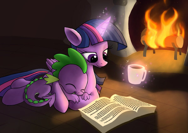 Tales of Old - My little pony, PonyArt, Twilight sparkle, Spike