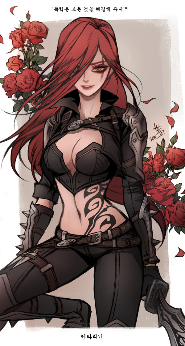 Katarina , Anime Art, League of Legends
