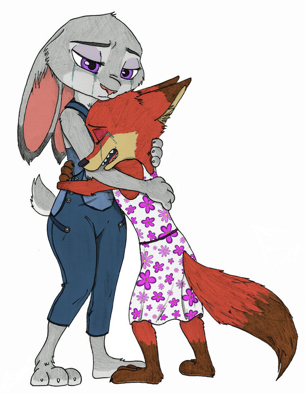 Общая грусть. - Zootopia, Зверополис, Judy Hopps, Nick and Judy daughter, Арт