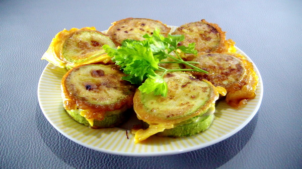 Zucchini Double Pleasure - My, Zucchini, , Snack, Recipe