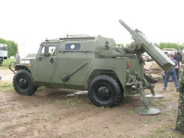 Self-propelled mortar. - Weapon, Artillery, Gas Tiger, , Mortar