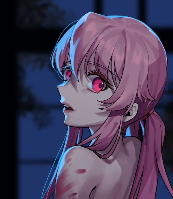 Yuno Gasai , , Anime Art, Mirai Nikki, Yuno Gasai