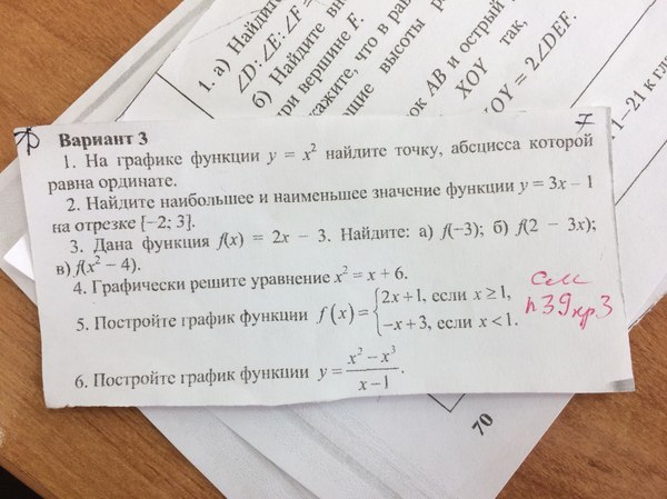 Как сделать карточку по алгебре